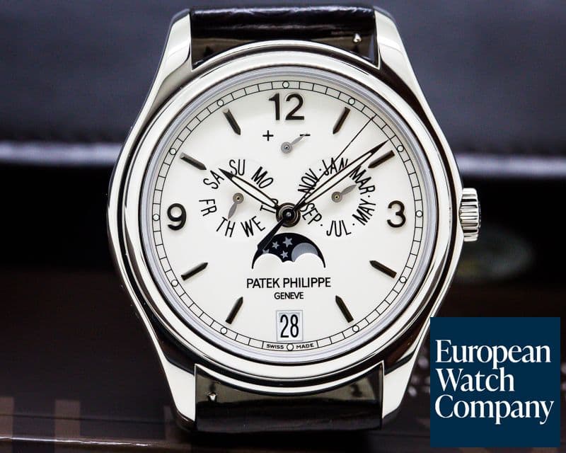 Image of Patek Philippe Annual Calendar 18K White Gold Porcelain Dial 

