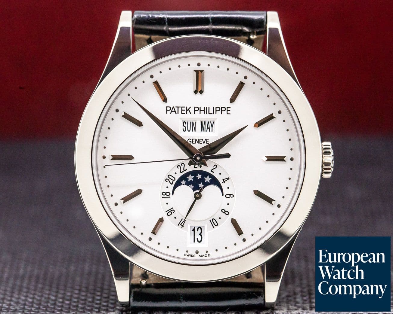 Image of Patek Philippe Annual Calendar Silver Dial 18K White Gold 