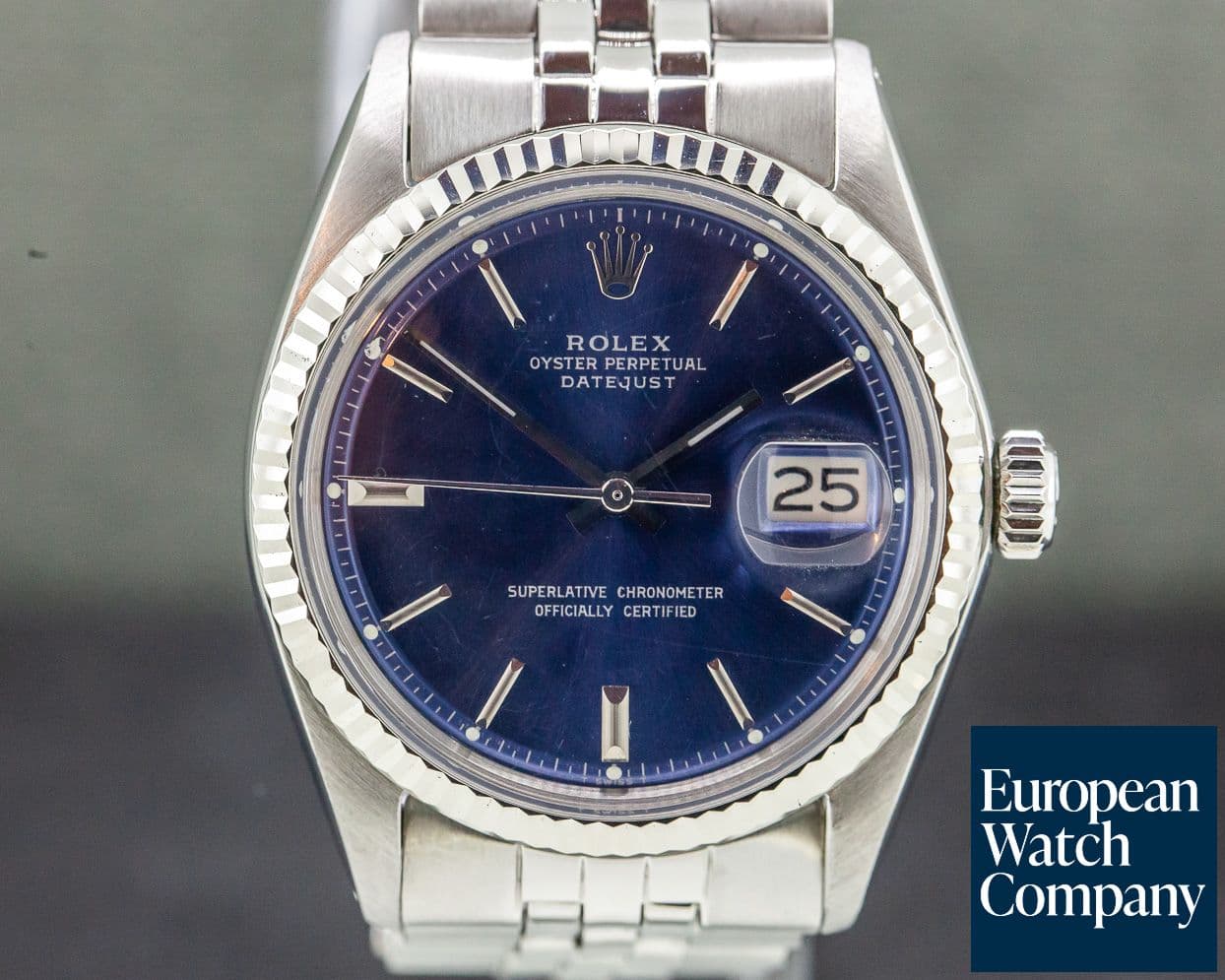 Image of Rolex Vintage Datejust Blue Dial SS / Jubilee