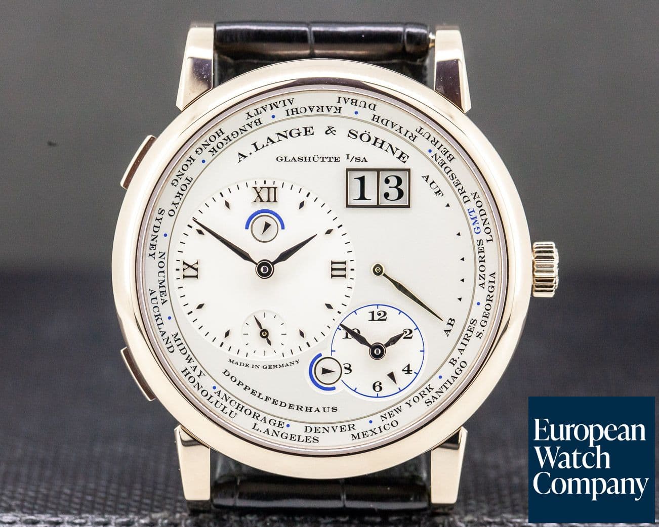 Image of A. Lange and Sohne Lange 1 Time Zone 18K HONEY GOLD 