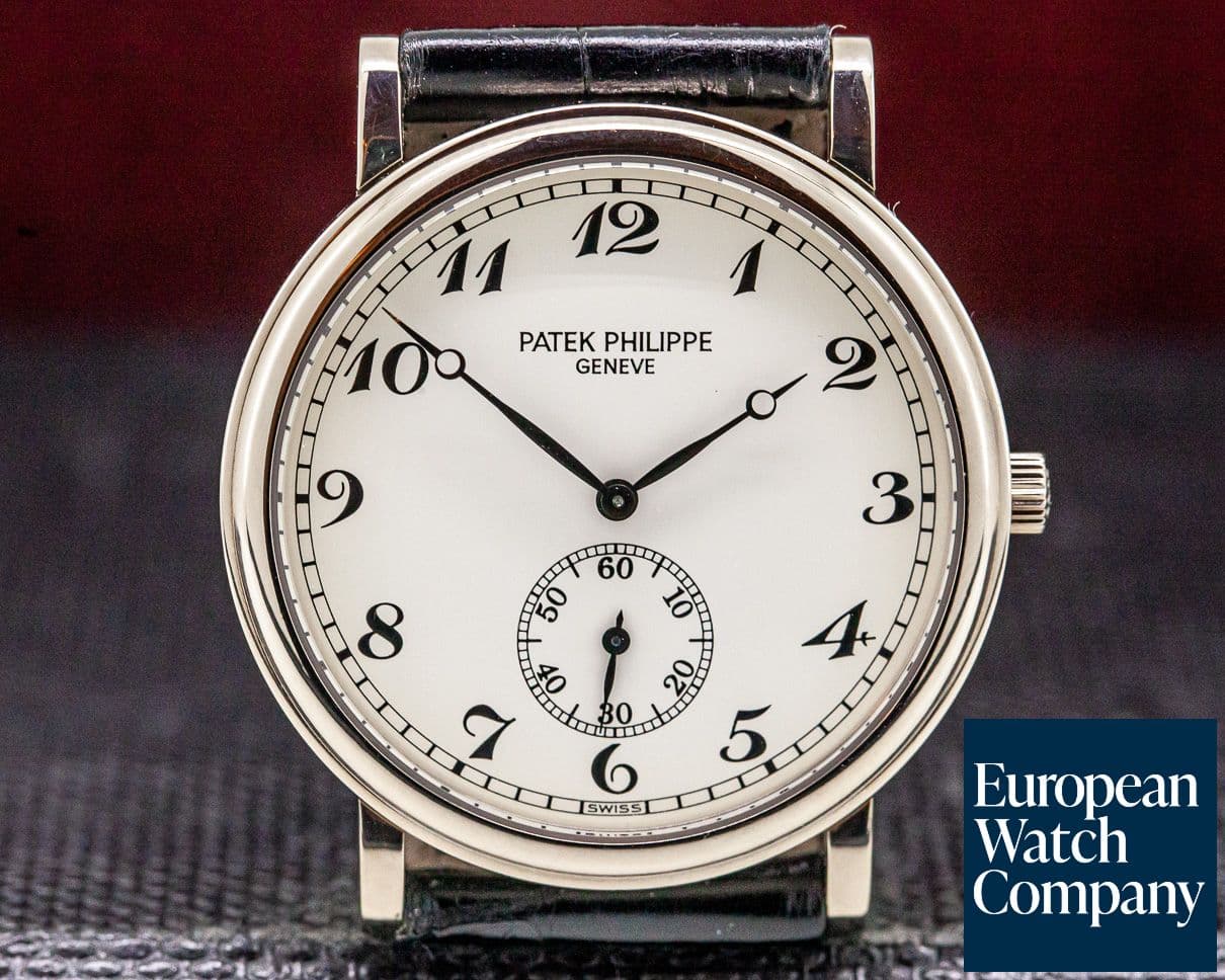 Image of Patek Philippe Calatrava 18K White Gold Arabic Numerals 