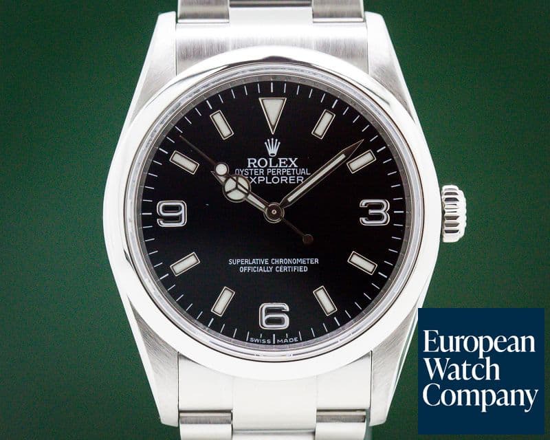 Image of Rolex Explorer I 36MM SS Black Dial 


