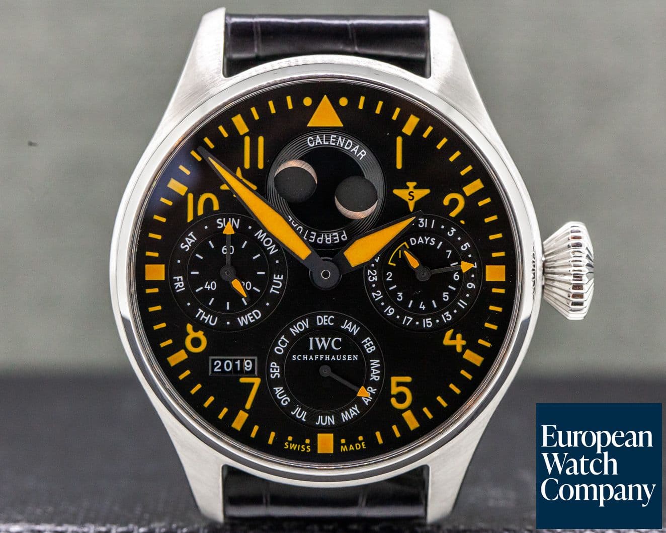 Image of IWC Big Pilot Orange Perpetual Calendar SS LIMITED