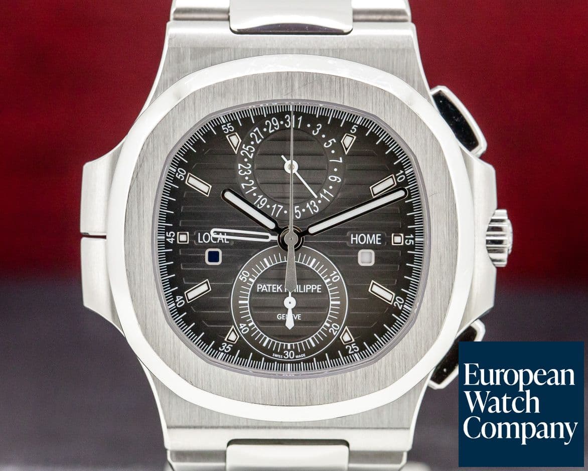 Image of Patek Philippe Nautilus Travel Time Chronograph Grey Dial SS / SS