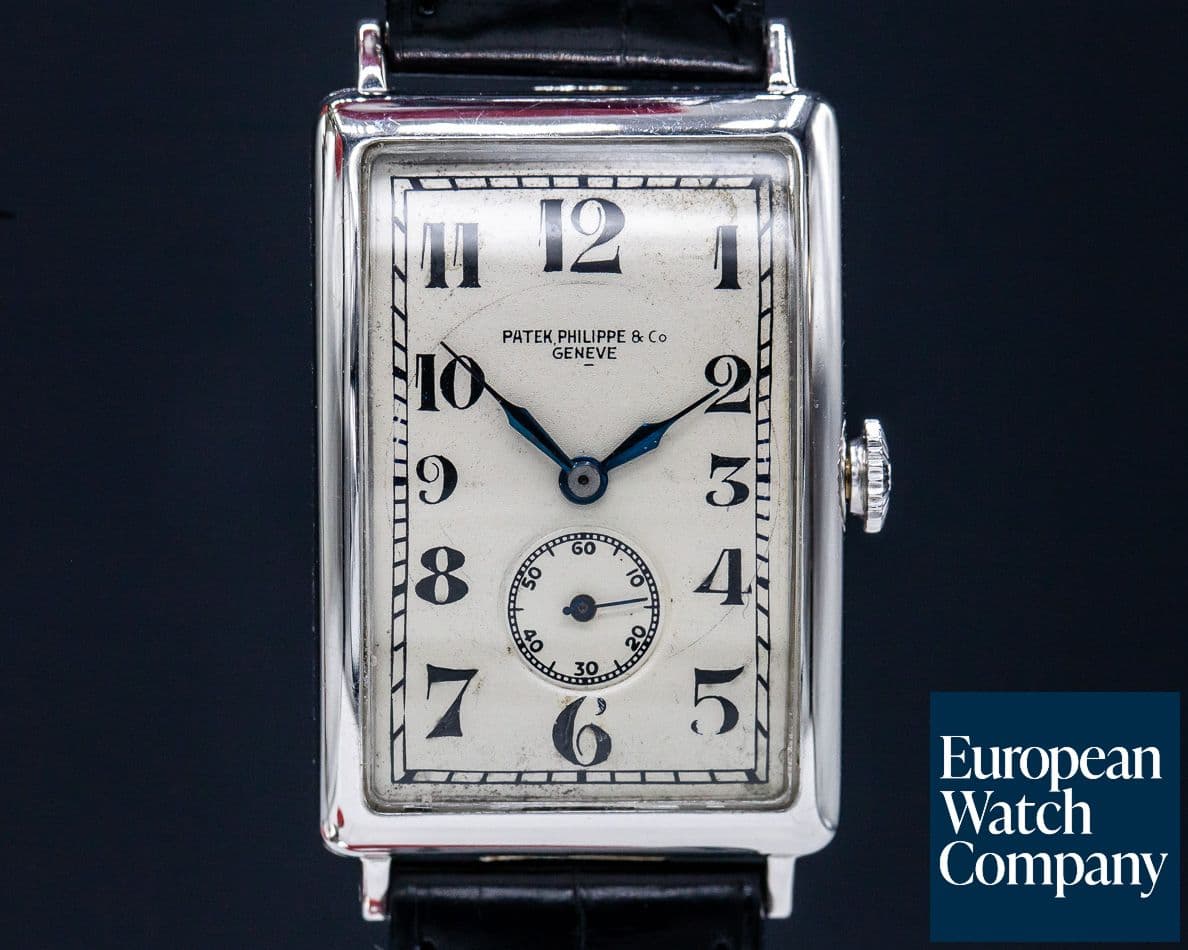 Image of Patek Philippe Vintage Gondolo White Gold Circa 1927 RARE