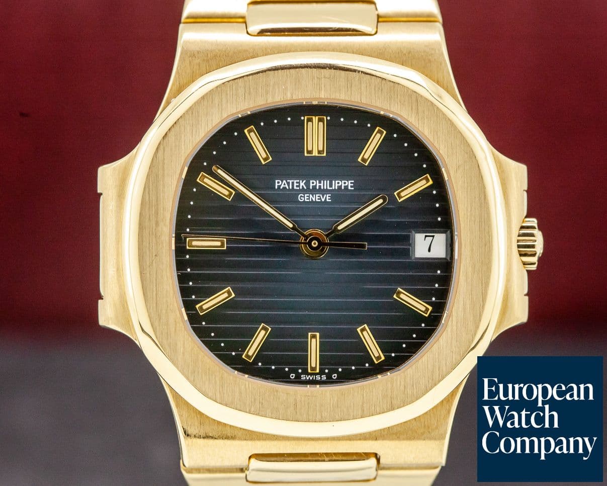 Image of Patek Philippe Nautilus Automatic Blue Dial 18K YG NICE