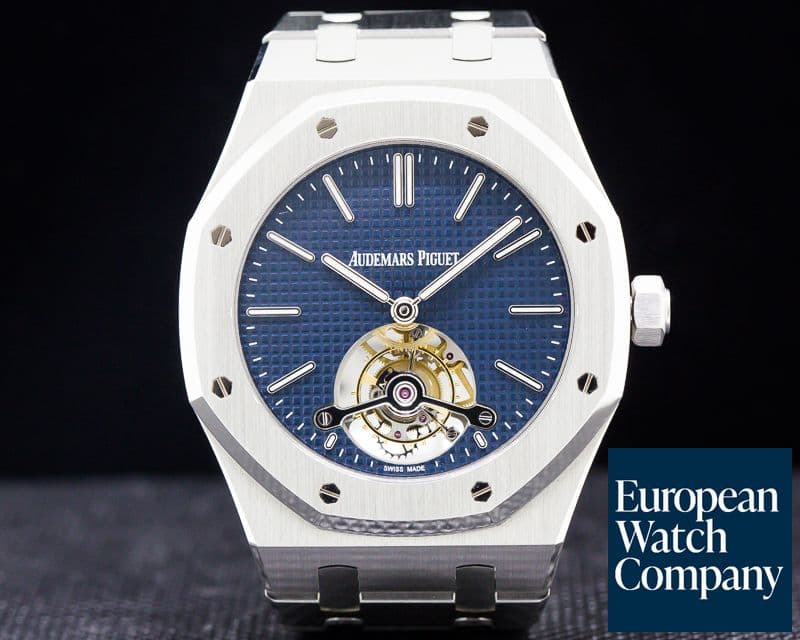 Image of Audemars Piguet Royal Oak Tourbillon Extra Thin Blue Dial LIMITED
