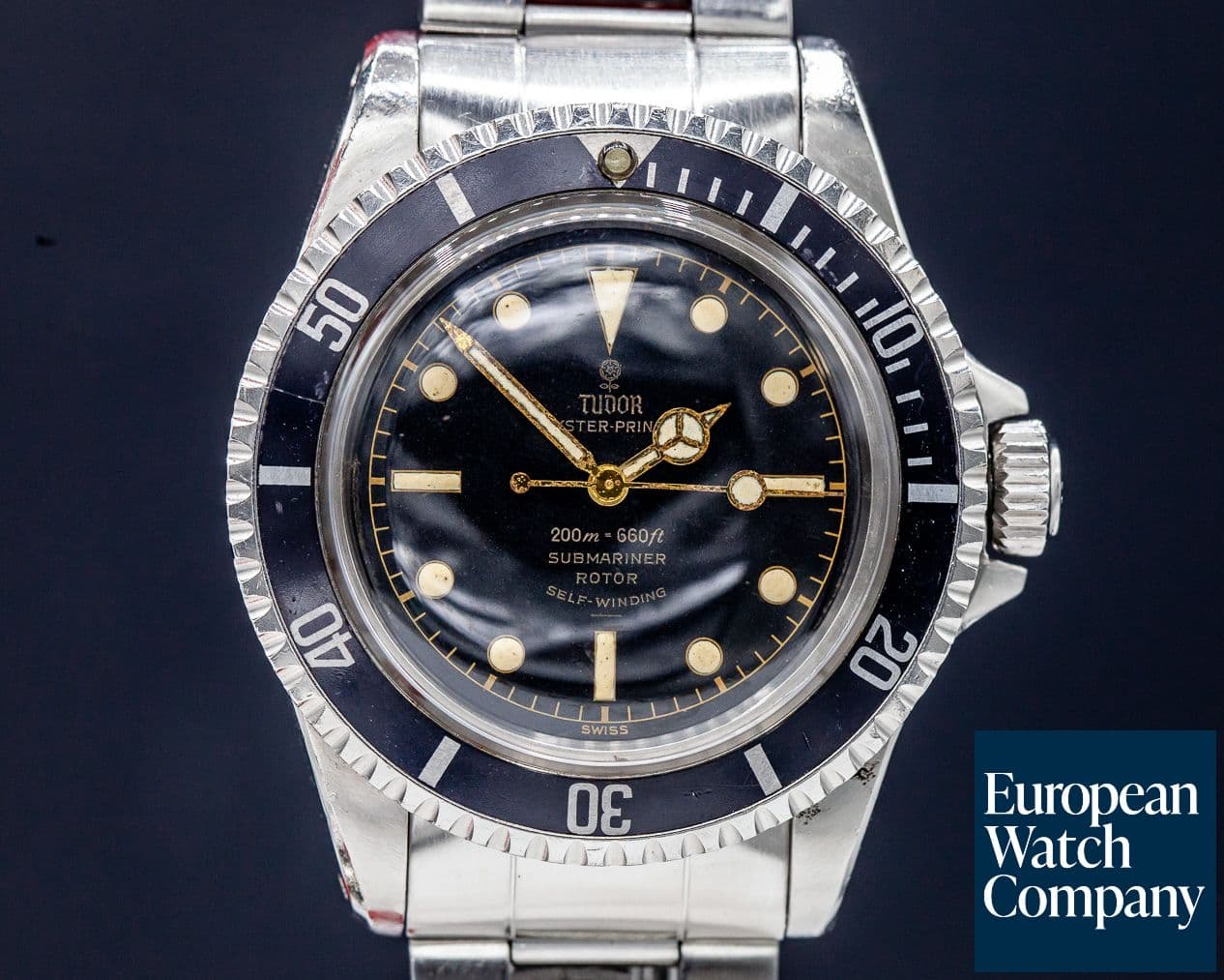 Image of Tudor Vintage Submariner "Rose Logo" Gilt Chapter Ring Circa 1963