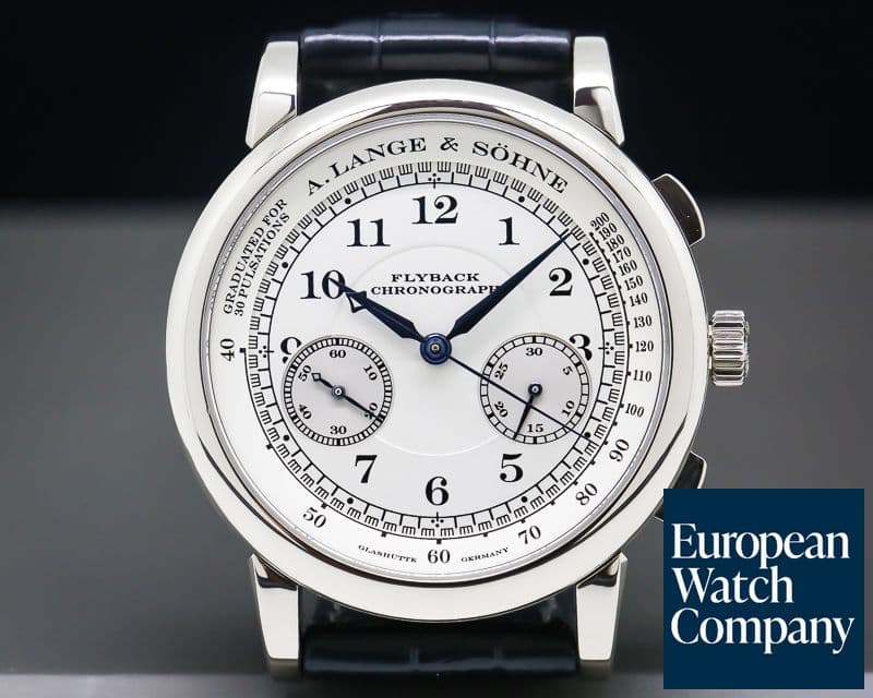 Image of A. Lange and Sohne 1815 Flyback Chronograph Silver Dial 18K White Gold 