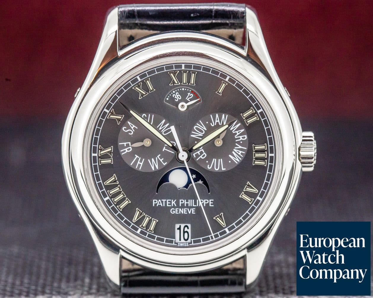 Image of Patek Philippe Annual Calendar Power Reserve Grey Dial Platinum 