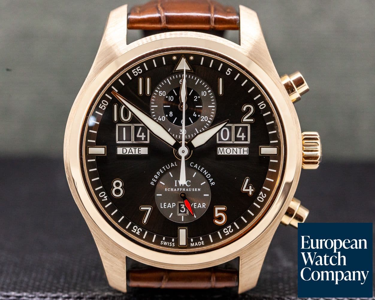 Image of IWC Pilot Spitfire Perpetual Calendar Digital Date 18K Rose Gold
