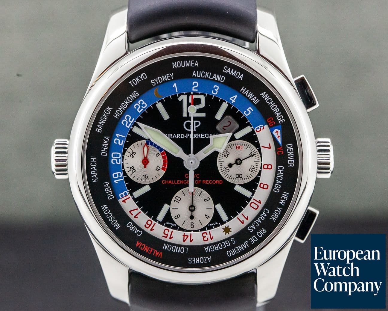 Image of Girard Perregaux World Time WW.TC Chrono SS USA 76