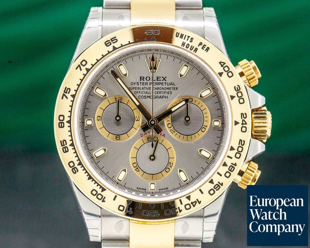 Image of Rolex Daytona Slate Grey Dial 18K Yellow Gold / SS STICKERED