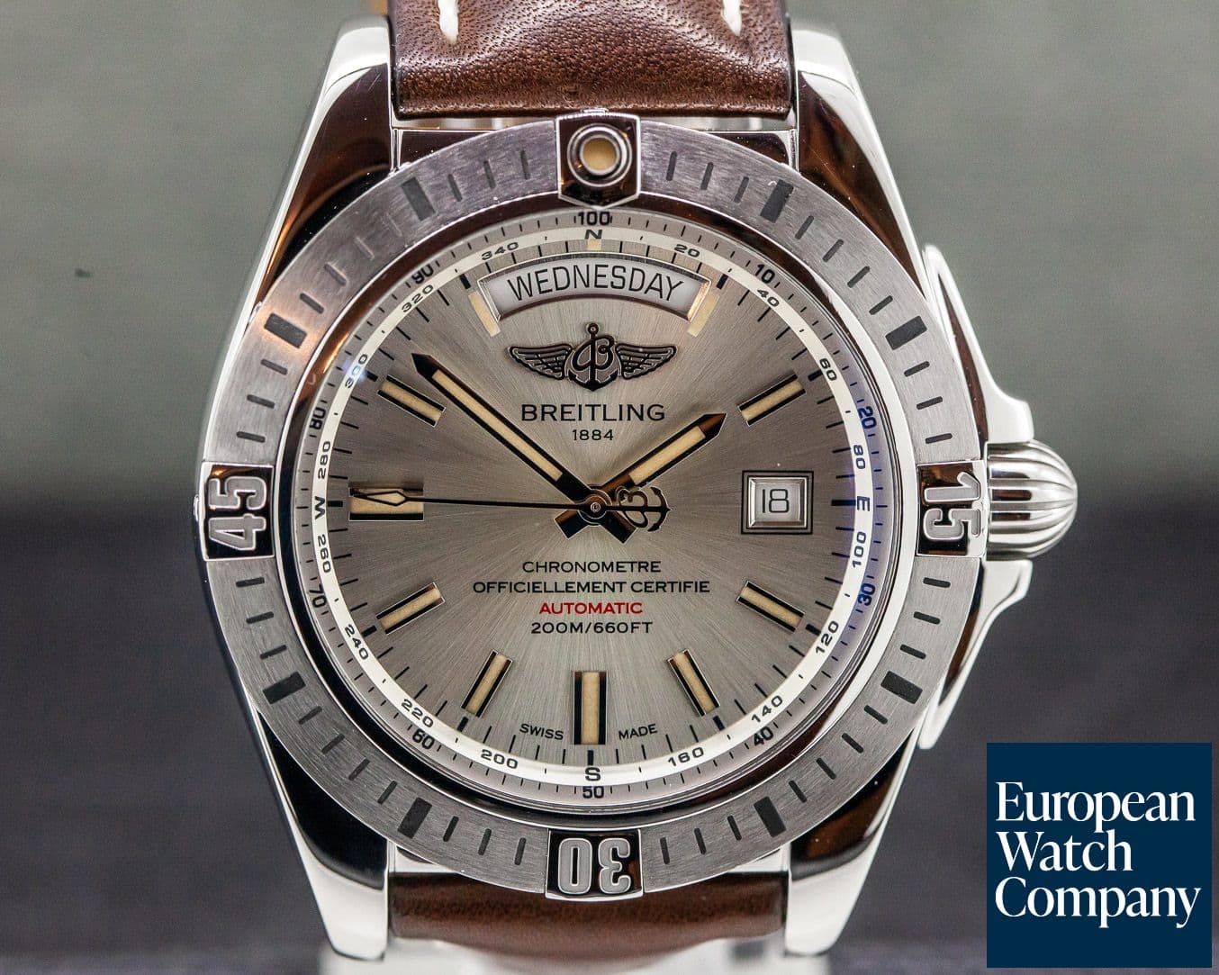 Image of Breitling Galactic 44 Day Date SS / Leather