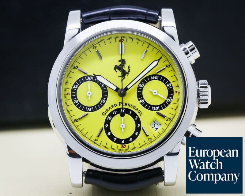 Image of Girard Perregaux Ferrari Chronograph Yellow Dial SS / Strap