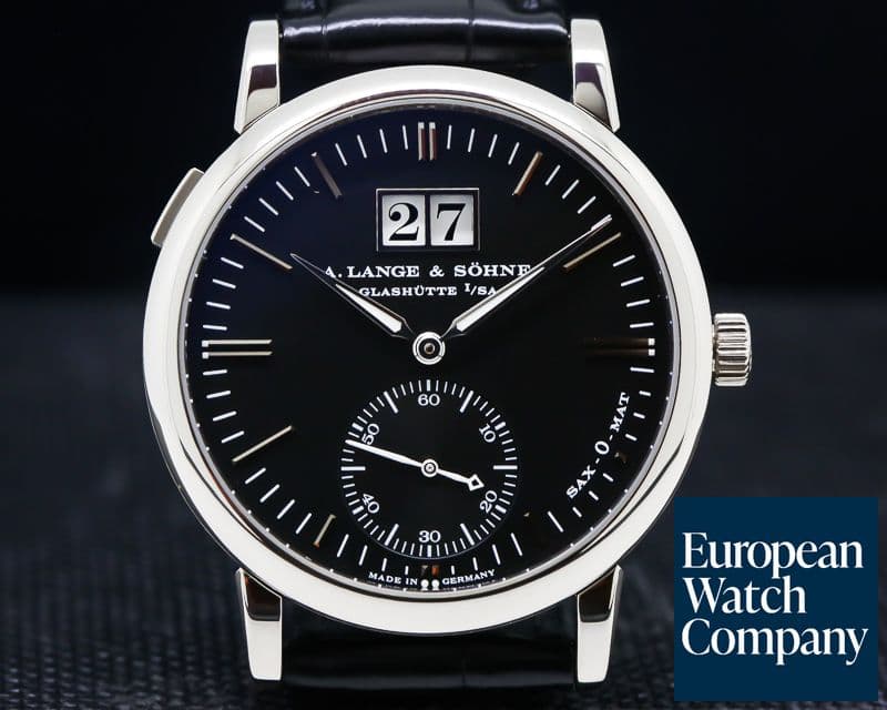 Image of A. Lange and Sohne Langematik Big Date Black Dial 18K White Gold
