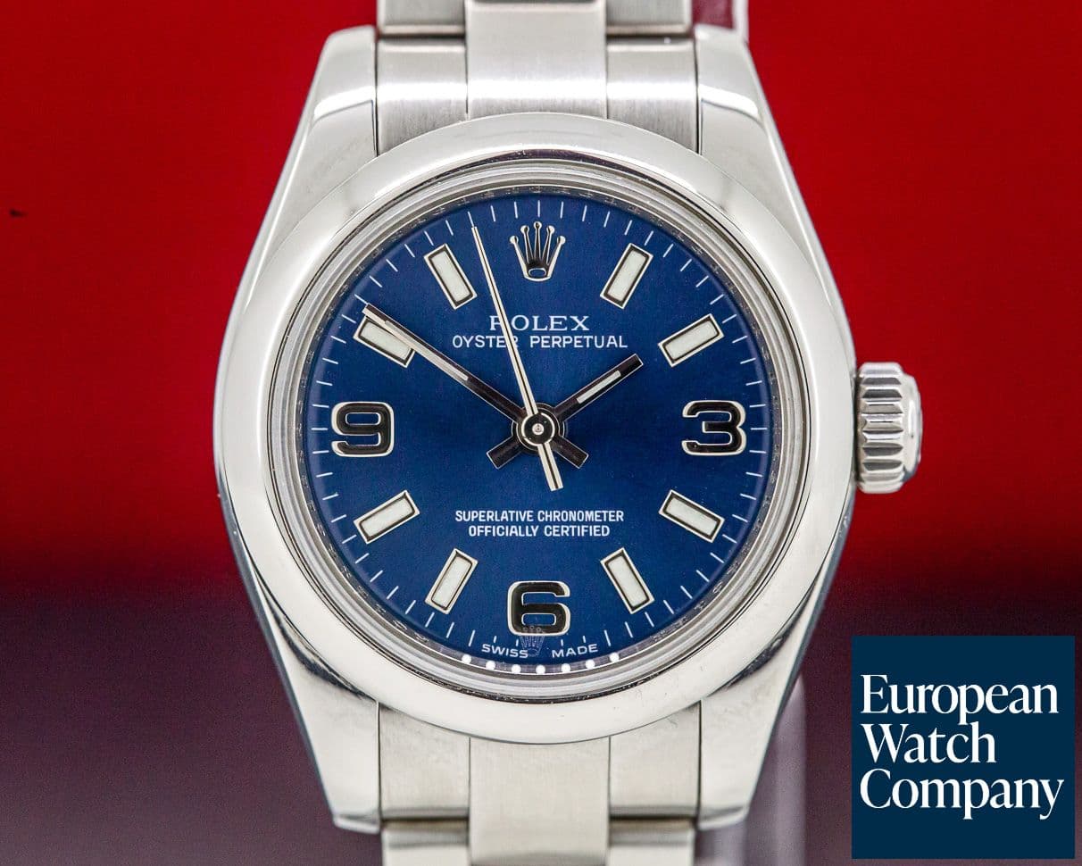 Image of Rolex Lady Oyster Perpetual Blue Dial SS