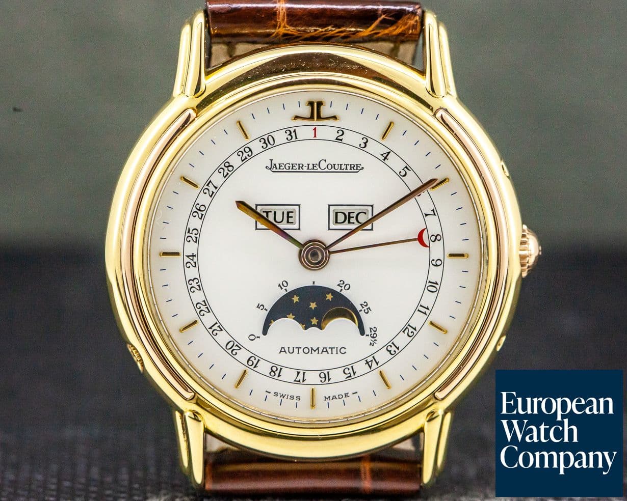 Image of Jaeger LeCoultre Odysseus Calendar White Dial/18K Yellow Gold