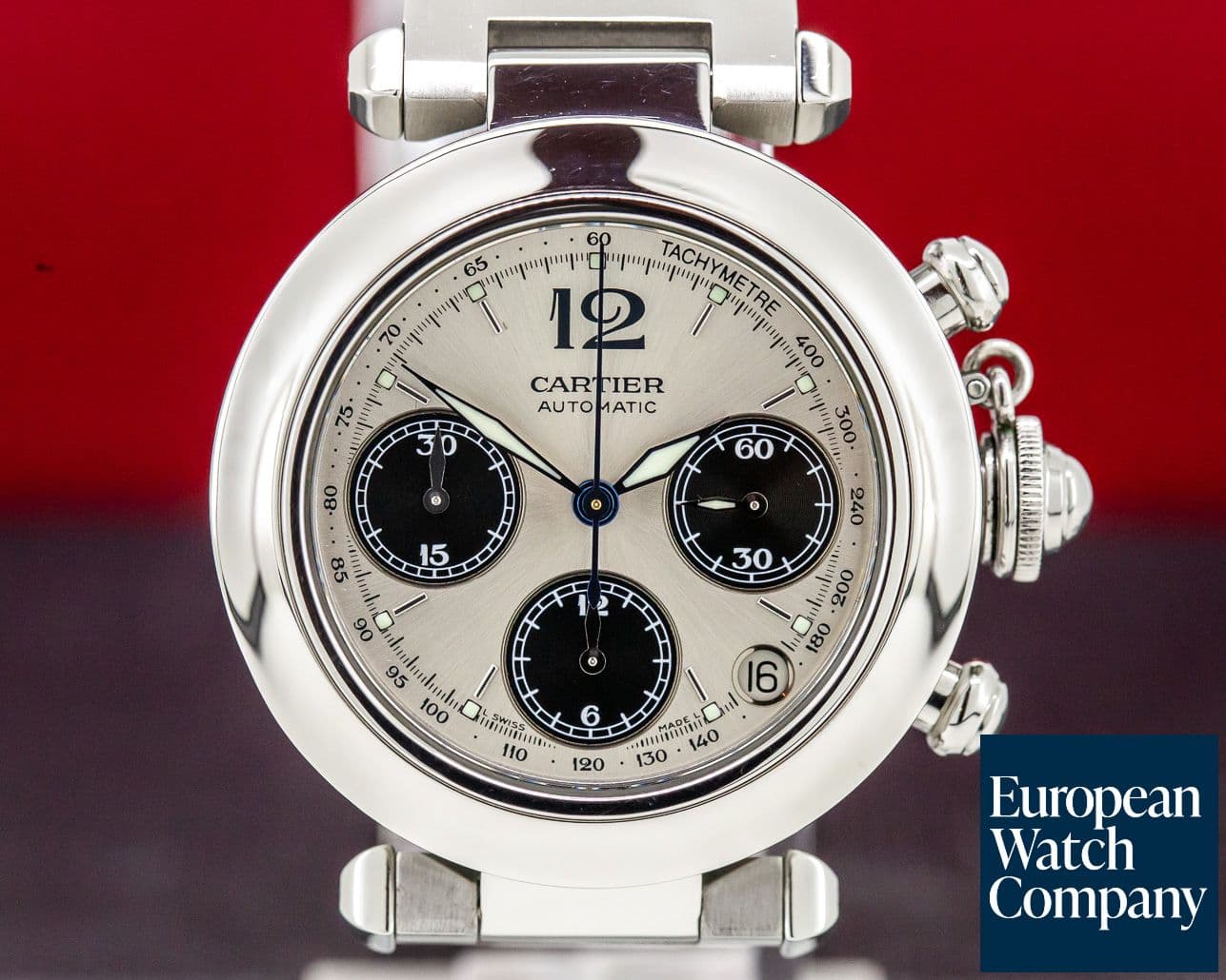 Image of Cartier Pasha C Chronograph SS Panda Dial