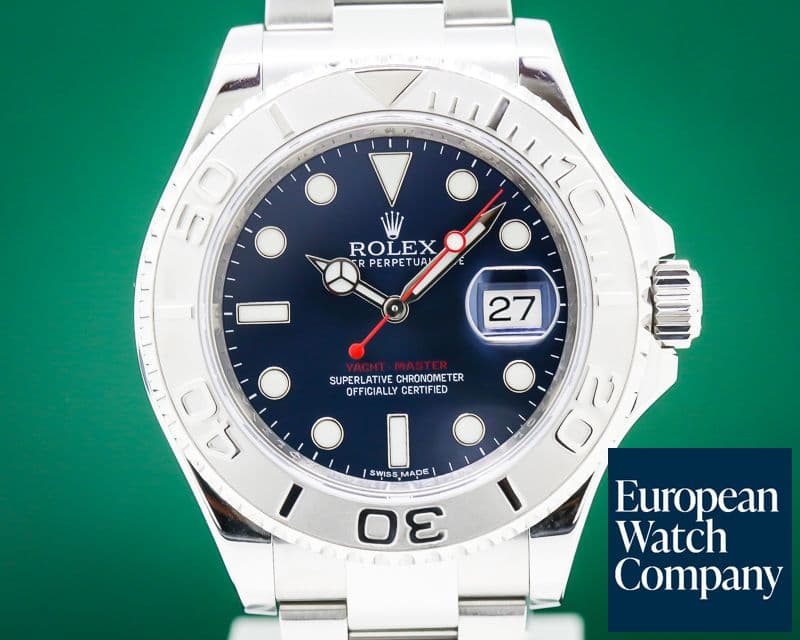 Image of Rolex Yacht Master SS Blue Dial / Platinum Bezel 