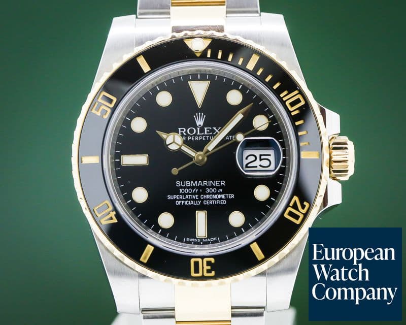 Image of Rolex Submariner Ceramic Black Dial 18K / SS