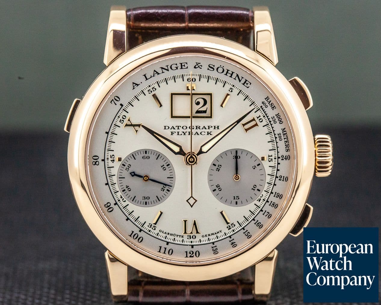 Image of A. Lange & Söhne Datograph Flyback 18K Rose Gold  / Deployment
