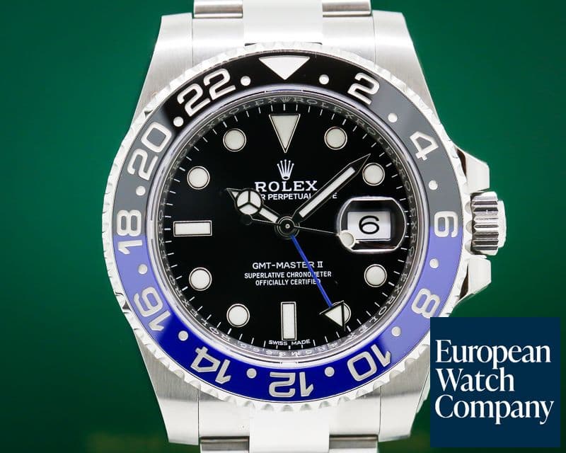 Image of Rolex GMT Master II Ceramic Black & Blue "Batman" SS 