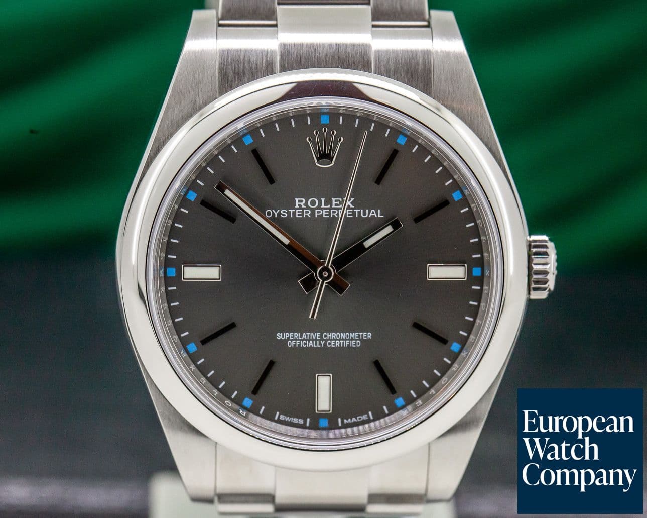 Image of Rolex Oyster Perpetual SS Dark Rhodium Dial 