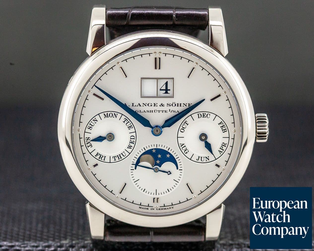 Image of A. Lange and Sohne Saxonia Annual Calendar 18K White Gold 