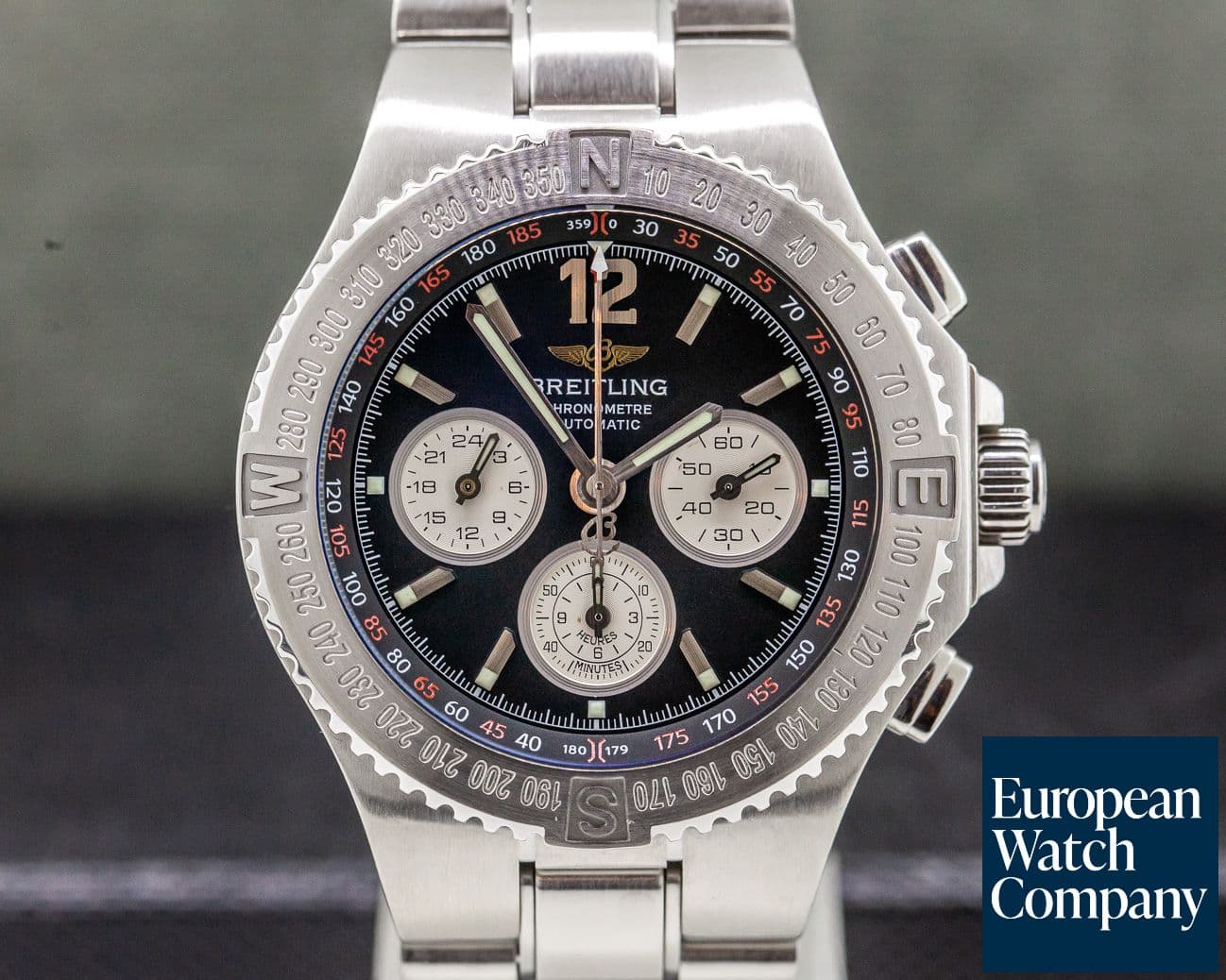 Image of Breitling Hercules SS Black Dial / Bracelet 