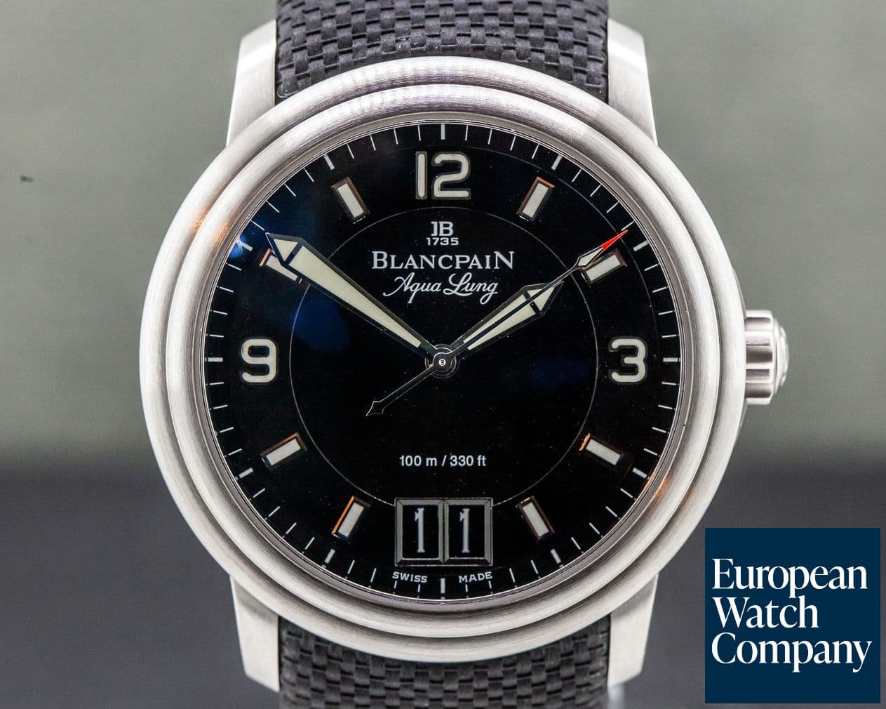 Image of Blancpain Aqualung Big Date Black Dial VLADAMIR PUTIN Limited SS
