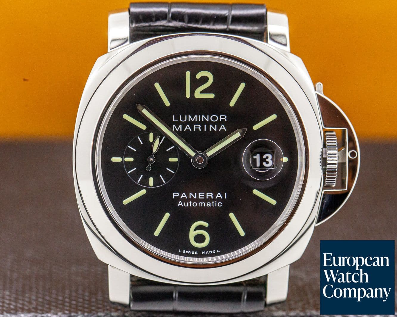Image of Panerai Luminor Automatic SS Black Dial 
