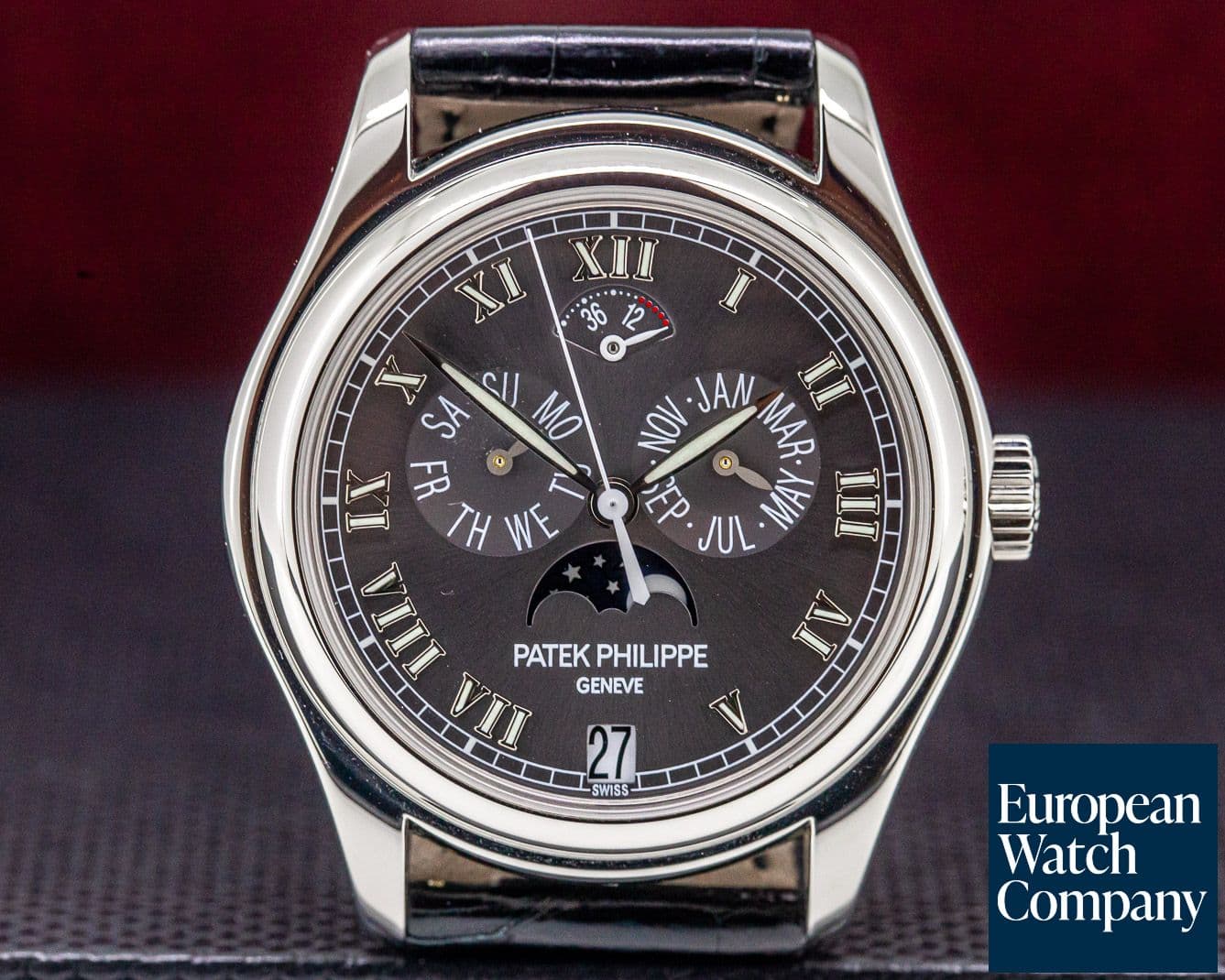 Image of Patek Philippe Annual Calendar Power Reserve Grey Dial Platinum 