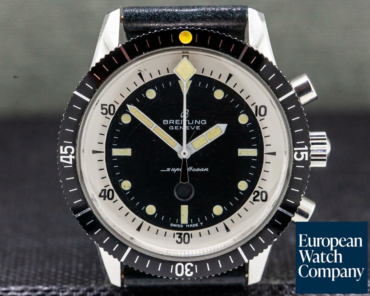 Image of Breitling Vintage Breitling SuperOcean "Slow Counter" Chronograph SHARP