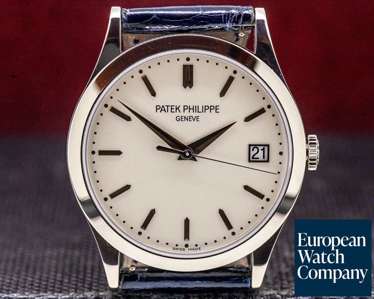 Image of Patek Philippe Calatrava 18K White Gold Silver Dial 