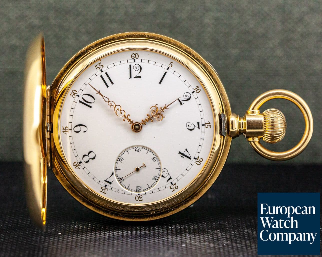 Image of Hennegen Bates & Co Hennegen Bates & Co Vintage Pocket Watch with Signed Patek Movement