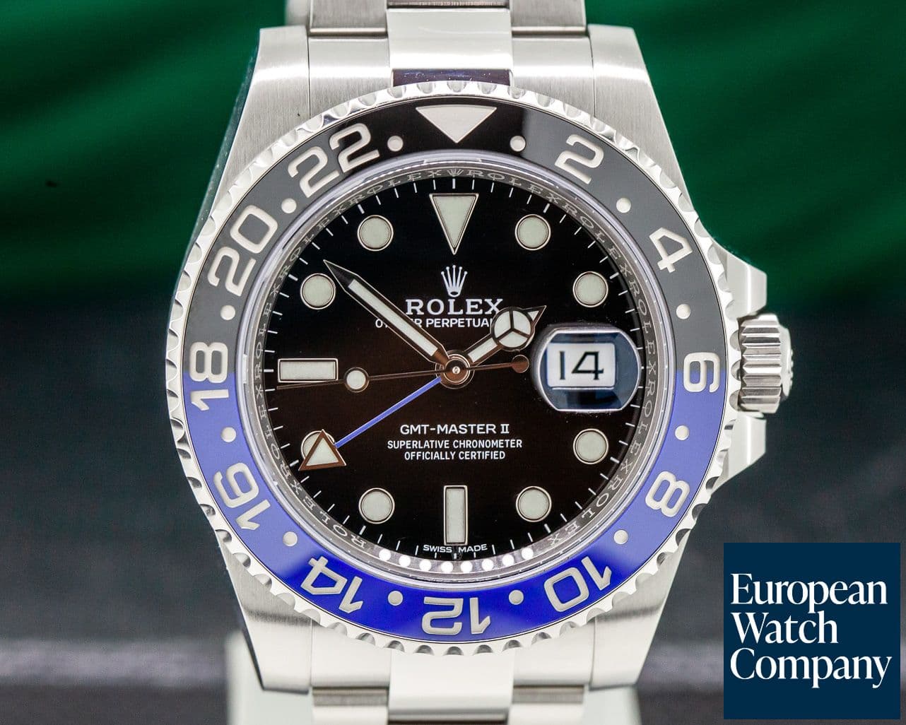 Image of Rolex GMT Master II Ceramic Black & Blue "Batman" SS 