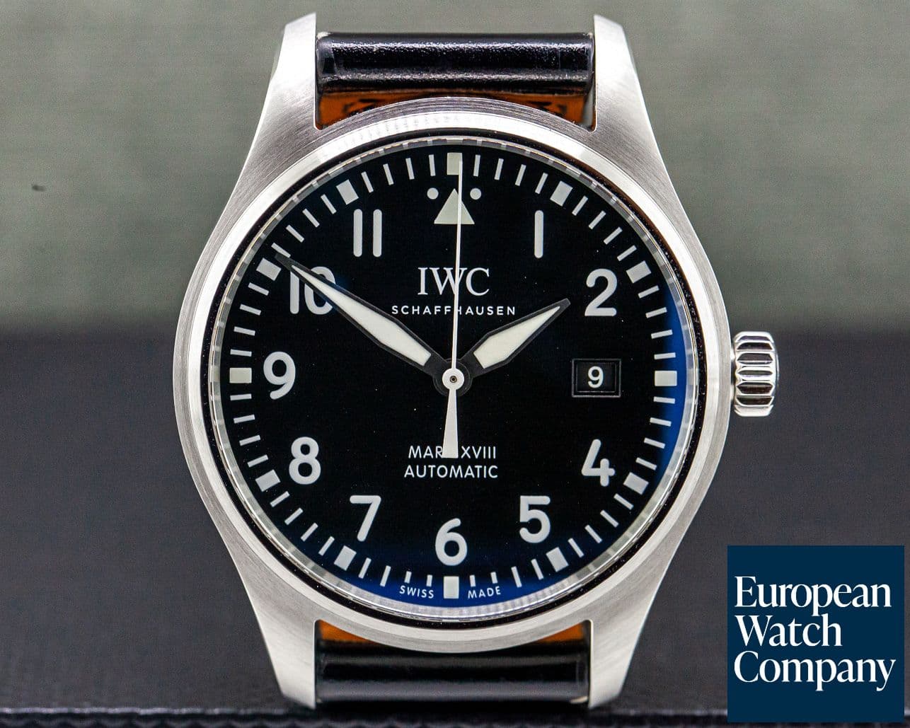 Image of IWC Mark XVIII Black Dial SS 