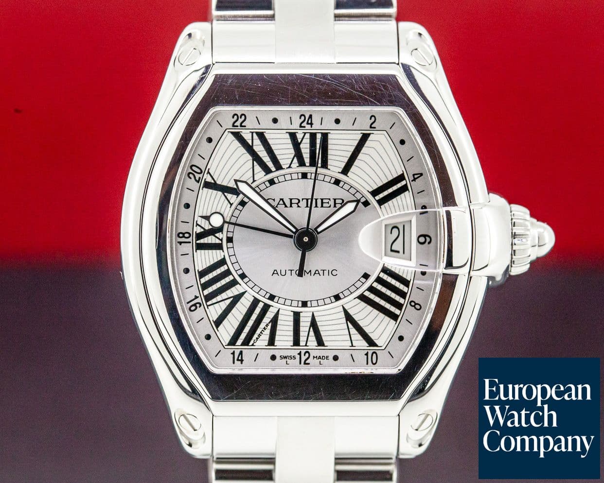Image of Cartier Roadster GMT XL SS