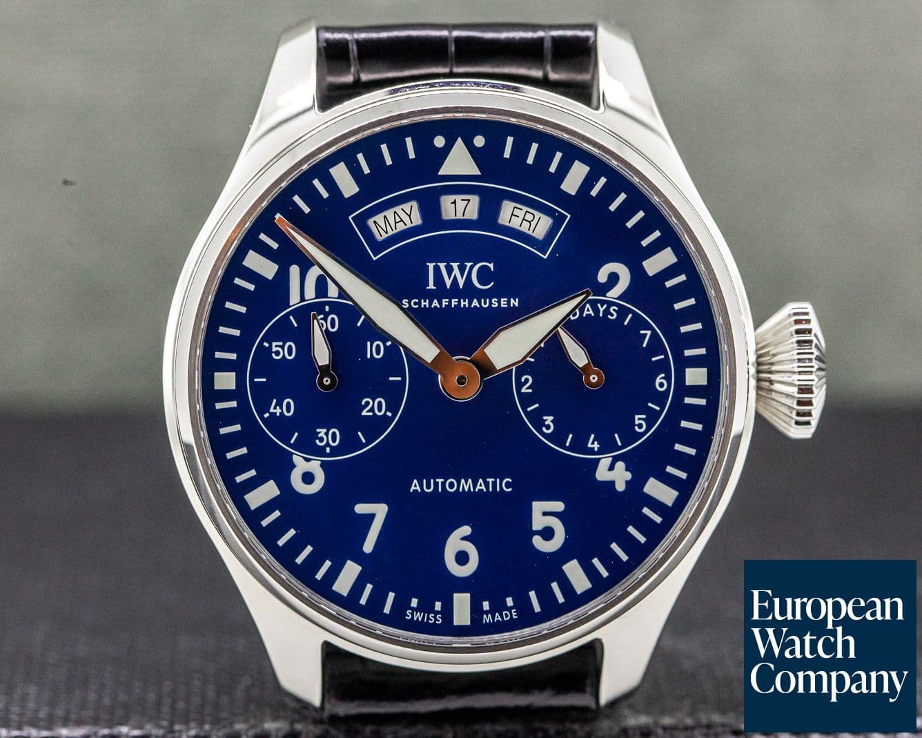 Image of IWC Big Pilot Annual Calendar Edition "150 Years" SS UNWORN