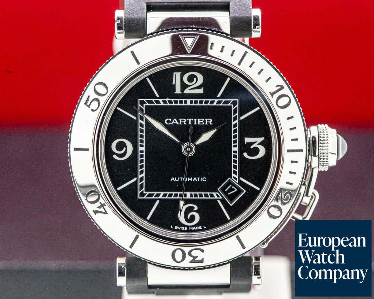 Image of Cartier Pasha Seatimer Rubber / SS 