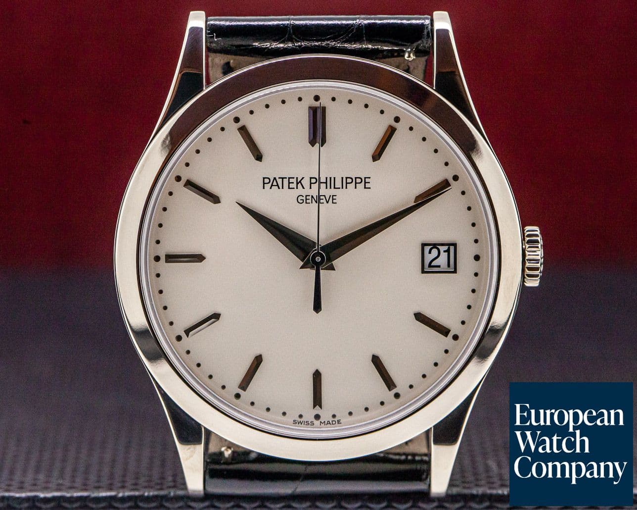 Image of Patek Philippe Calatrava 18K White Gold Silver Dial 