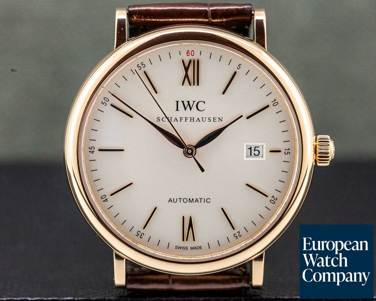 Image of IWC Portofino Automatic Rose Gold Silver Dial 