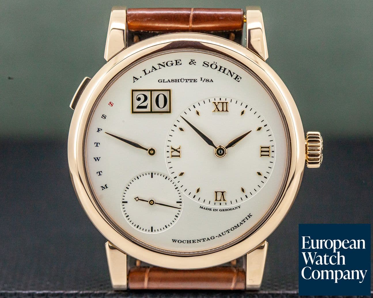 Image of A. Lange and Sohne Lange 1 Daymatic 18K Rose Gold / Deployant 