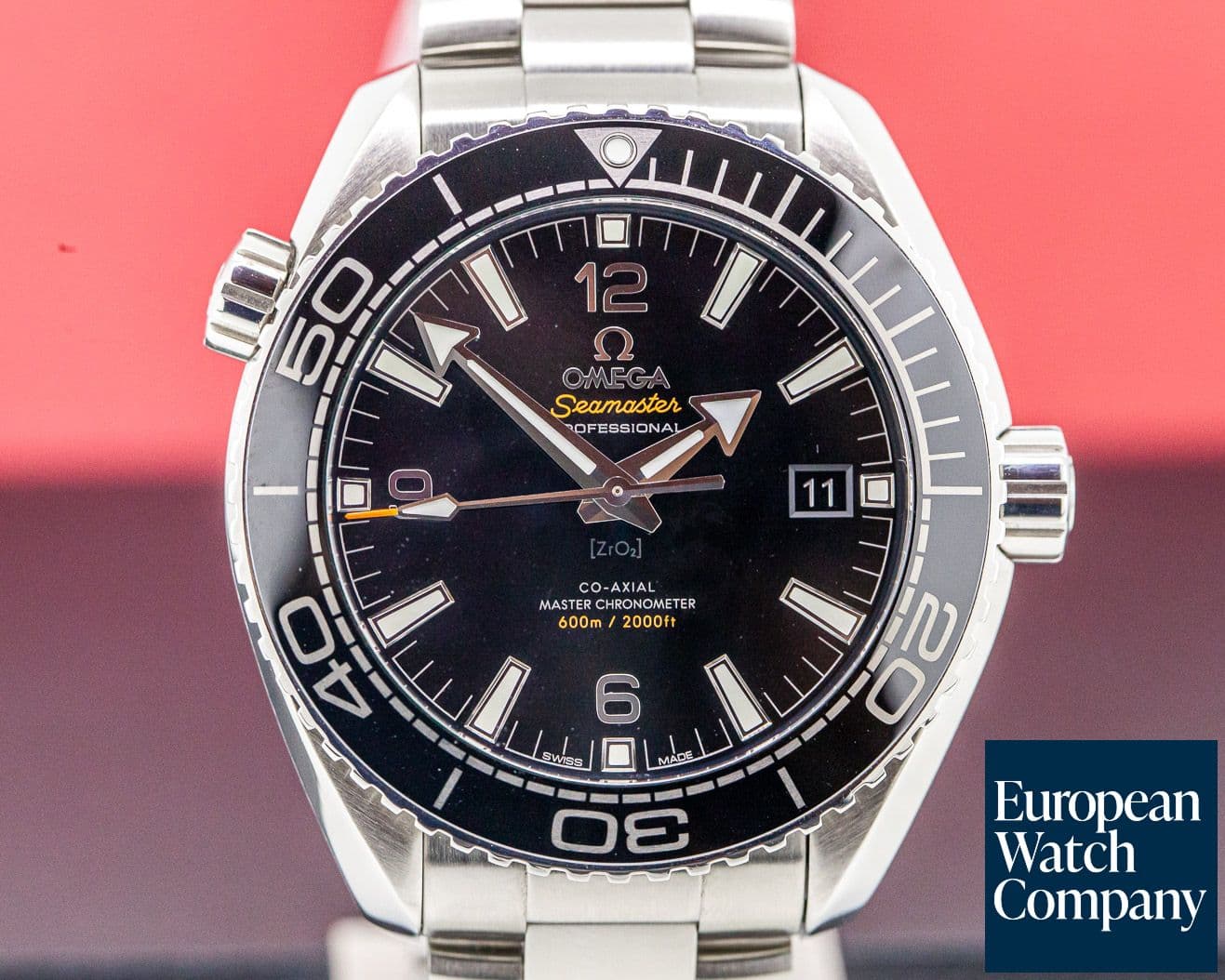 Image of Omega Seamaster Planet Ocean Co-Axial Black Dial SS / SS