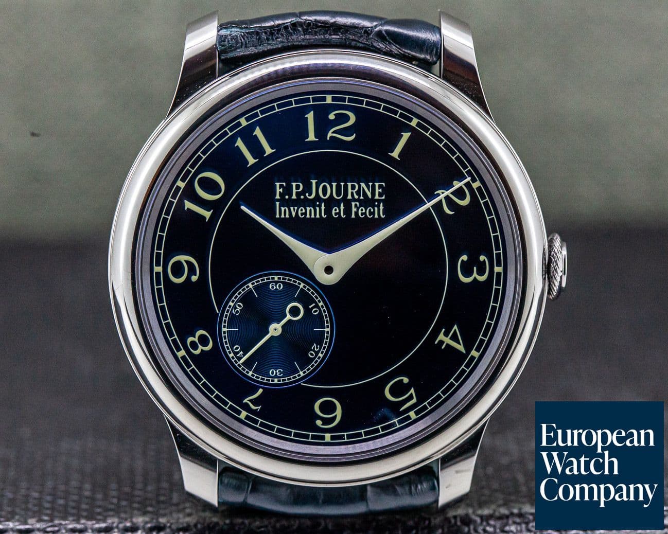 Image of F. P. Journe Chronometre Bleu Tantalum Blue Dial 