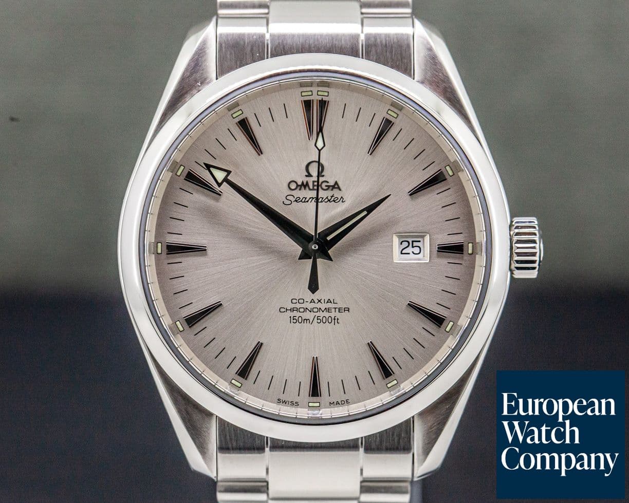 Image of Omega Aqua Terra Co-Axial Large Silver Dial SS/SS 42MM