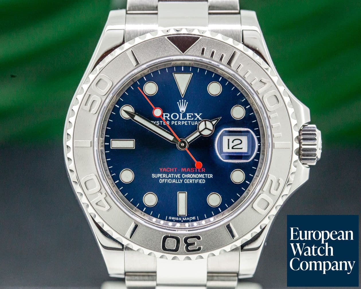 Image of Rolex Yacht Master SS Blue Dial / Platinum Bezel 