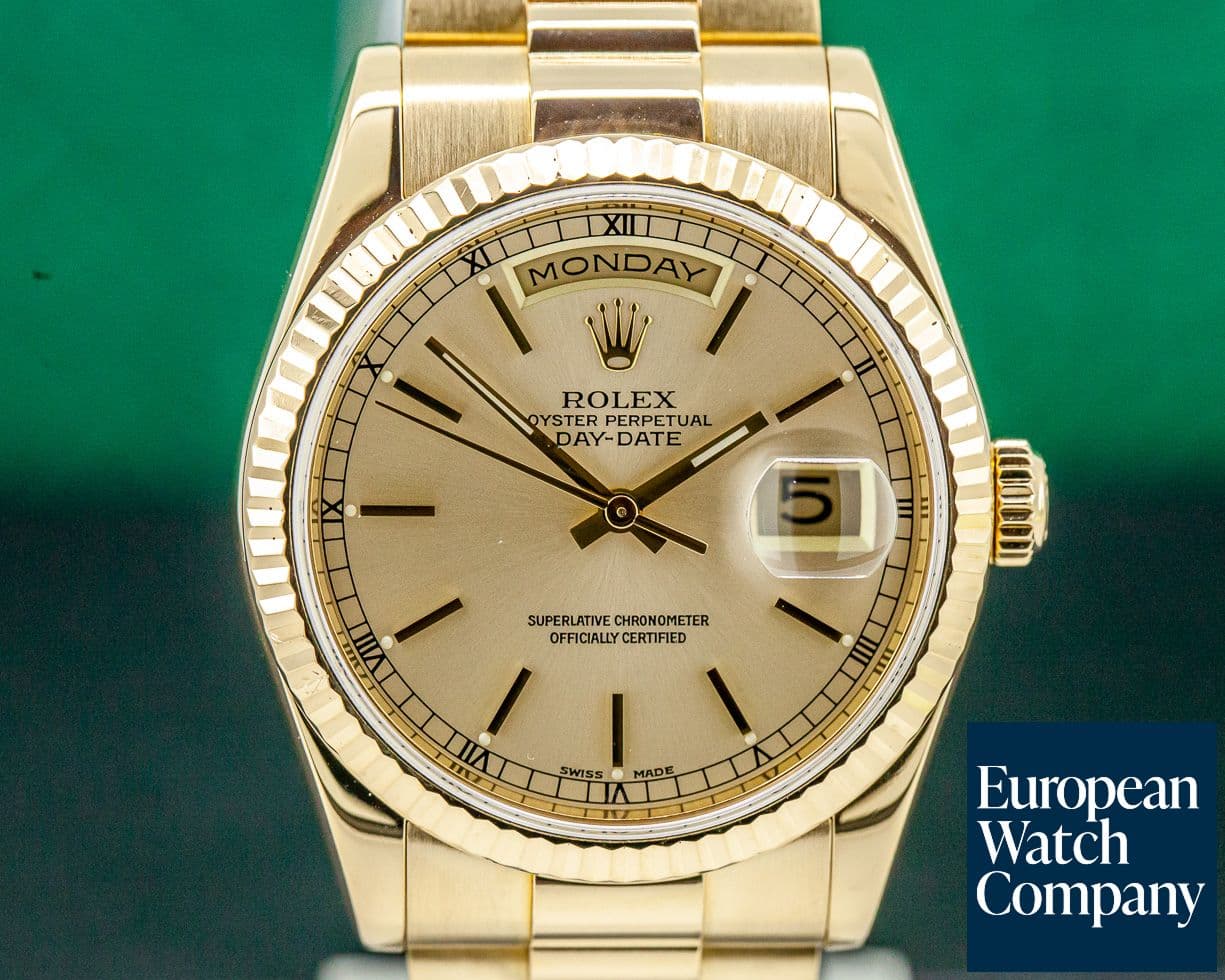 Image of Rolex Day Date President Champagne Dial 18K Yellow Gold 