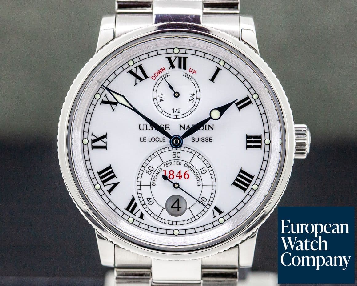 Image of Ulysse Nardin Marine Chronometer 1846 Silver Dial SS / SS